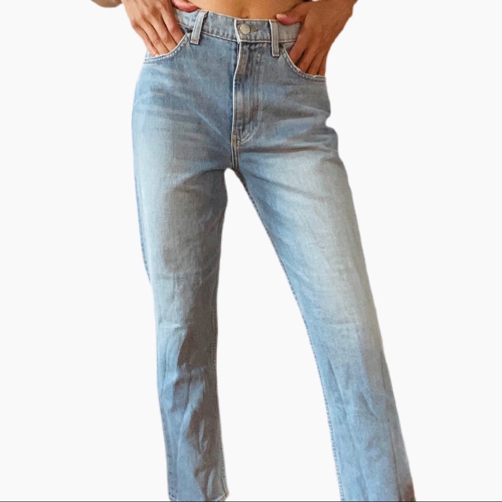 Reformation Julia high crop jeans